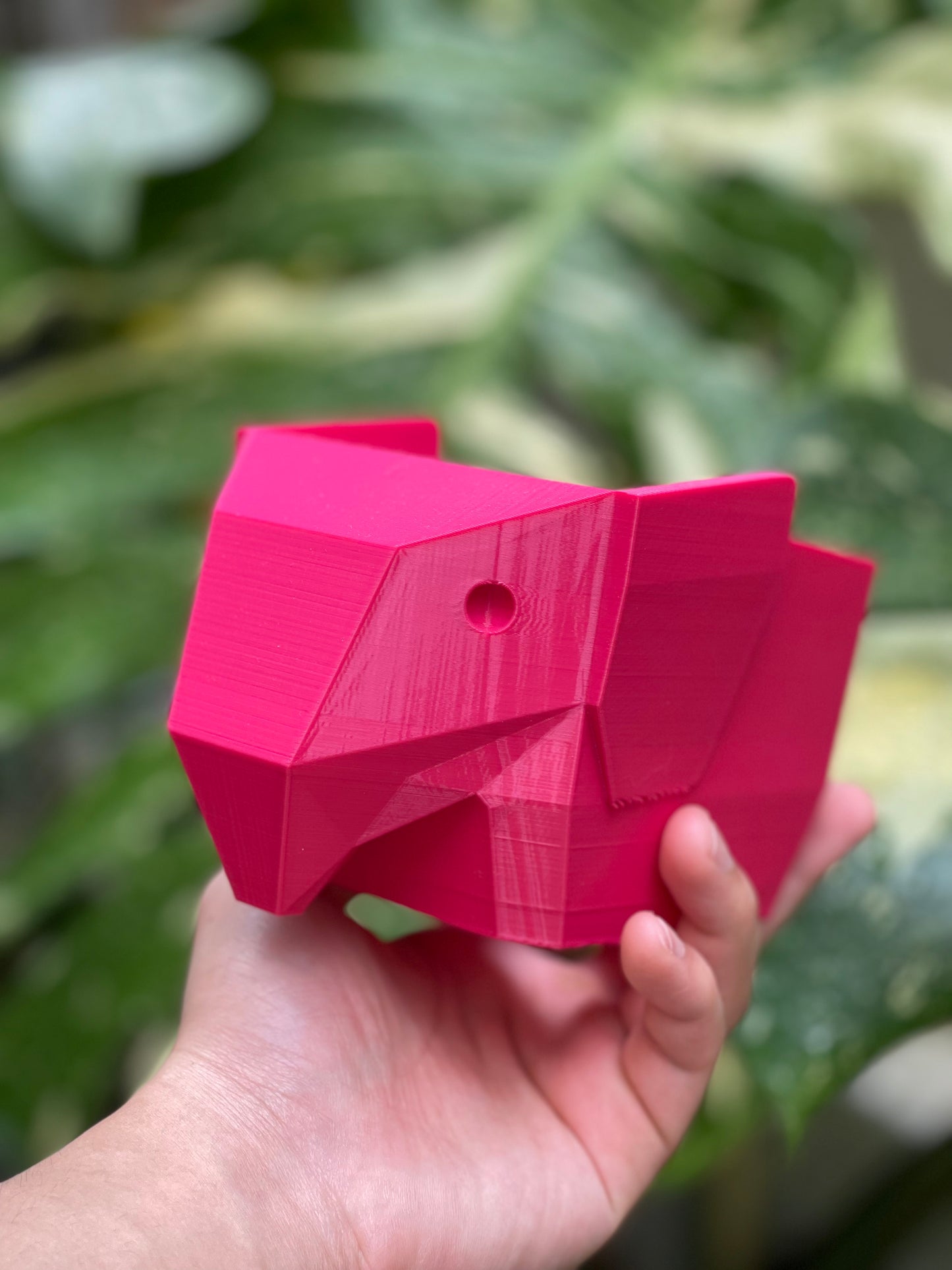 Elephant Plant Pot (Geometric)