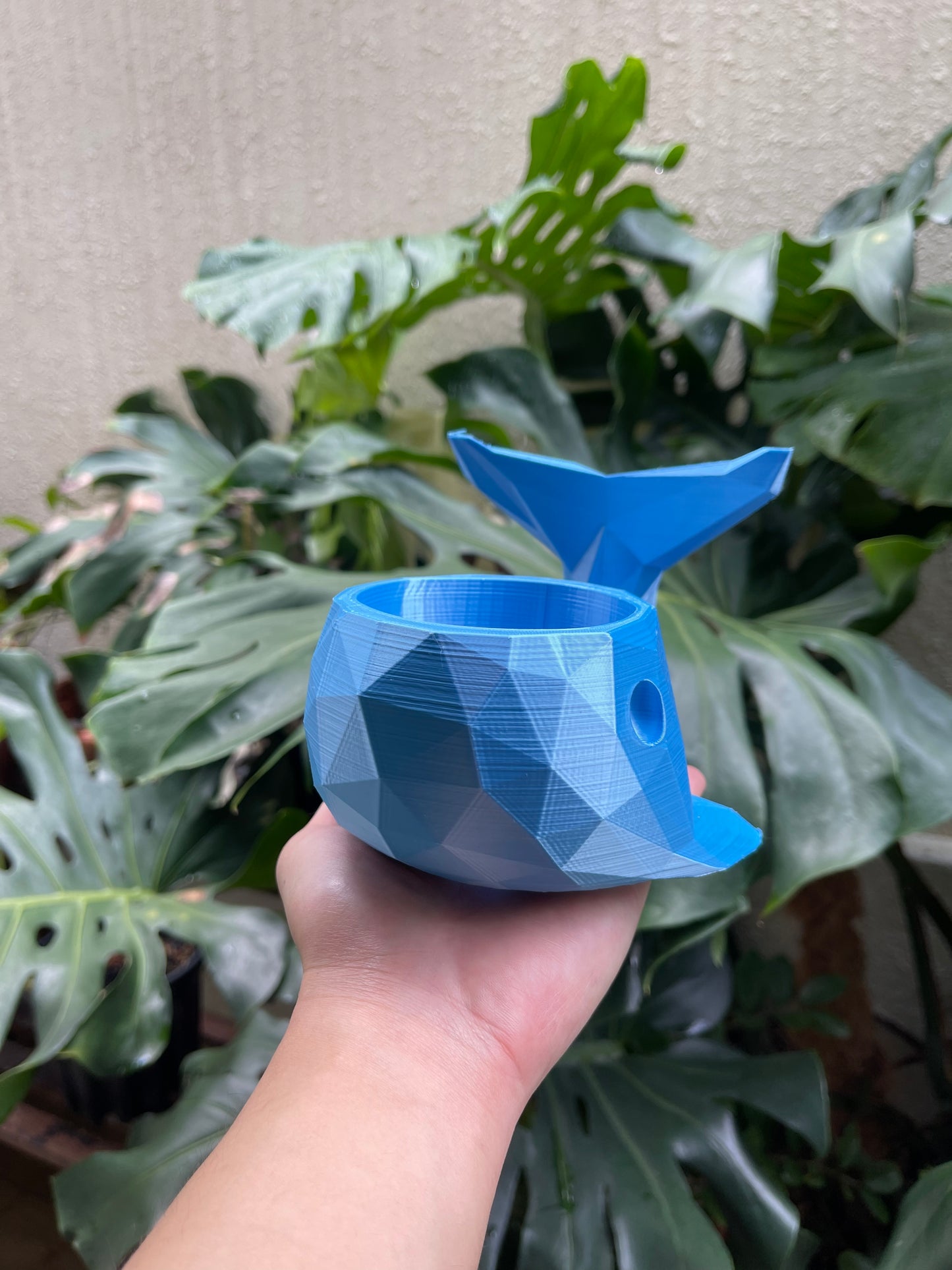 Whale Plant Pot (Geometric)
