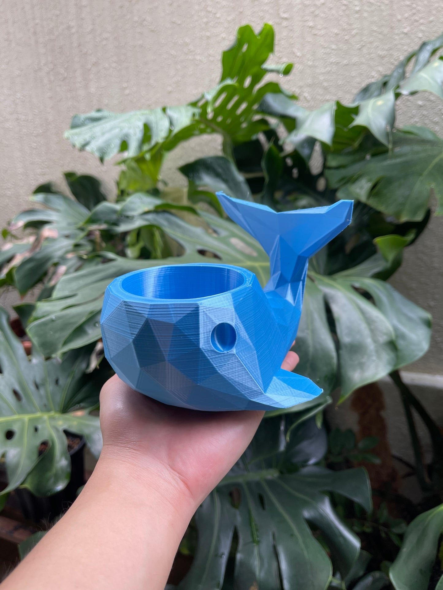 Whale Plant Pot (Geometric)