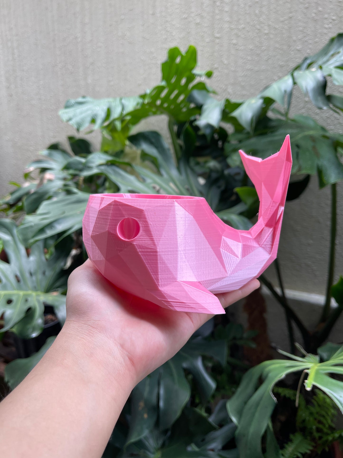 Whale Plant Pot (Geometric)
