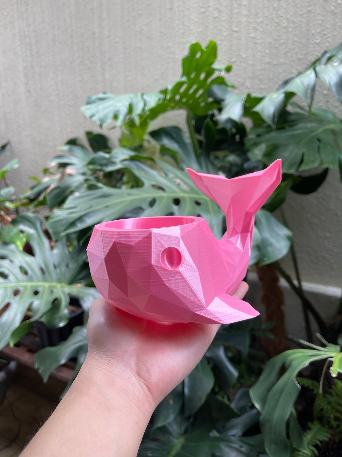 Whale Plant Pot (Geometric)