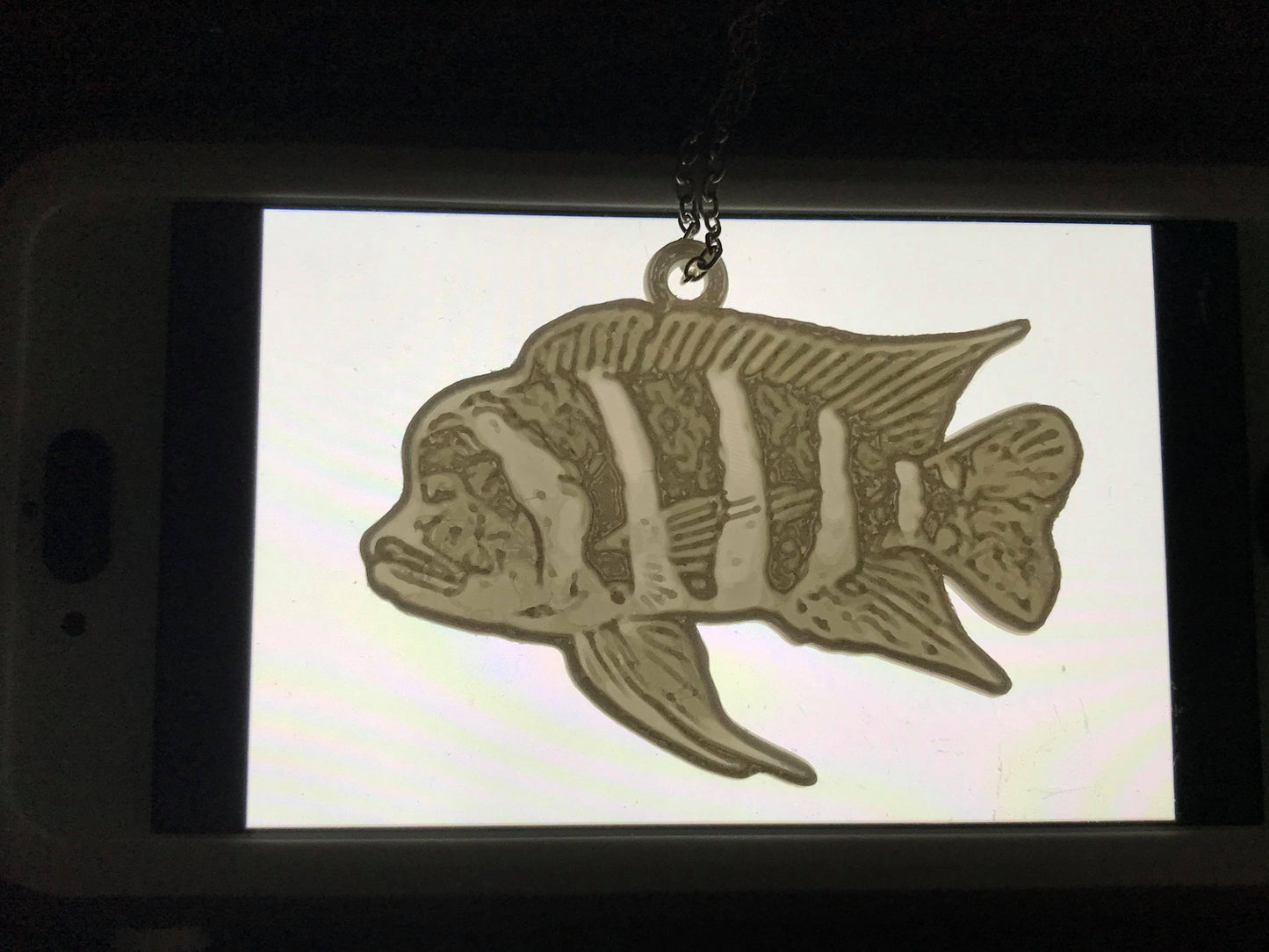 Cichlid Frontosa Keychain