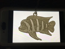 Load image into Gallery viewer, Cichlid Frontosa Keychain
