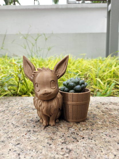 Cute Eevee Pokemon Plant Pot 3D Print