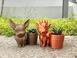 Cute Eevee Pokemon Plant Pot 3D Print