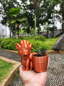 Cute Vulpix Pokemon Plant Pot 3D Print