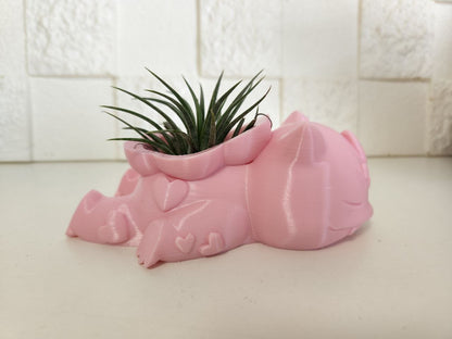 Bulbasaur Plant Pot (Heart-Shaped) Pokemon Gift & Planter (3D Printed)