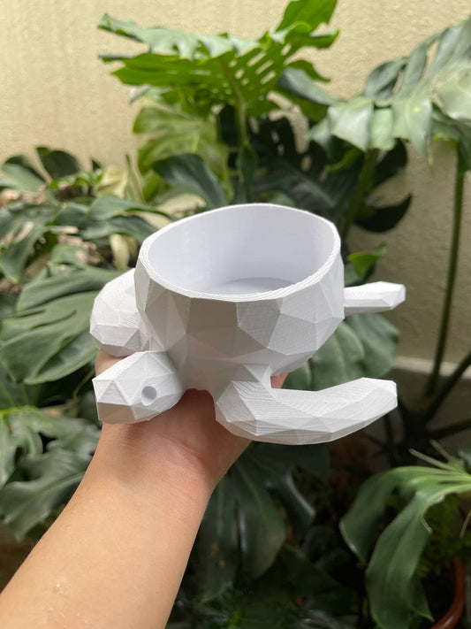 Turtle Plant Pot (Geometric)